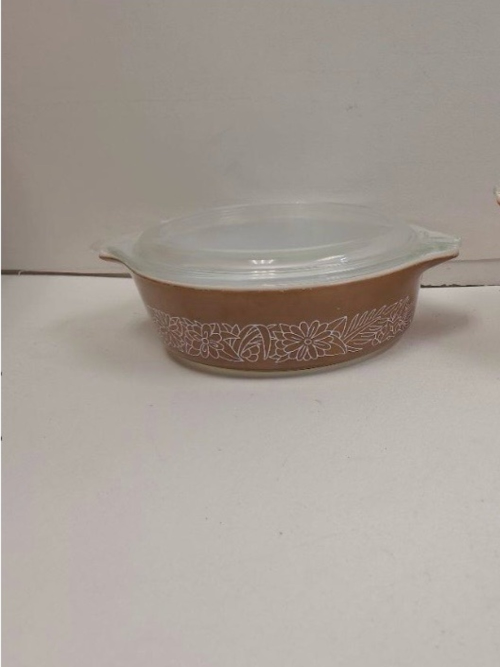 Vintage Pyrex Casserole Dish with Lid in Woodland Pattern - 471B
